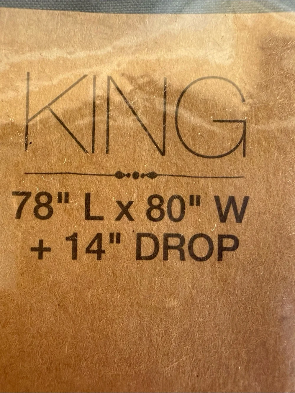 King Size Bed skirt  - Unbranded